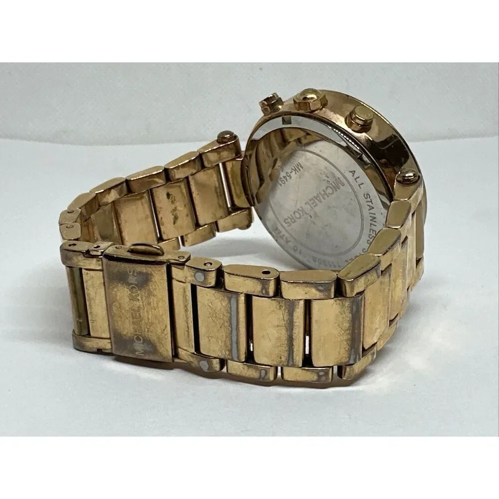 Michael Kors Parker MK5491 Women's Gold Stainless Steel Analog Dial Watch NUL32